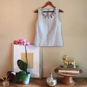 J.Crew embellished sleeveless top